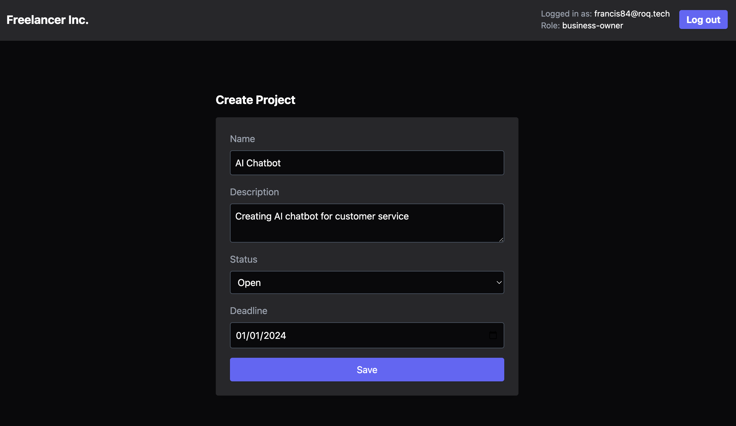 project page